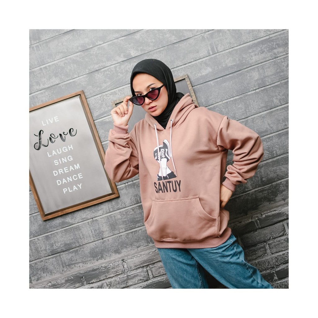 SANTUY HOODIE JUMPER UNISEX - ATASAN TEBAL HALUS TERLARIS