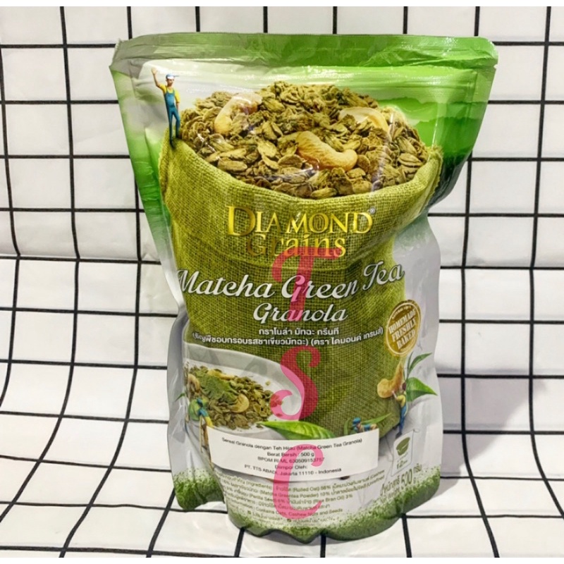

Diamond Grains Matcha Green Tea Granola Diamond Matcha Green Tea Diamond Granola Matcha Green Tea