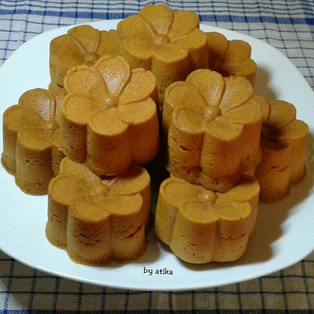 Cetakan kue bolu puding agar jelly bunga jasmine 12pcs