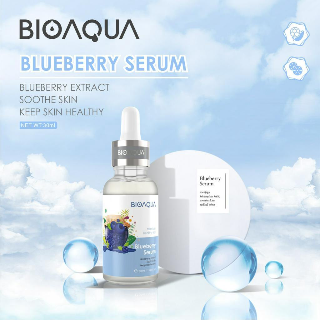 Bioaqua Bluebbery Extract Soothe Skin Keep Skin Healthy - Serum Wajah Glowing Brightening Anti Aging