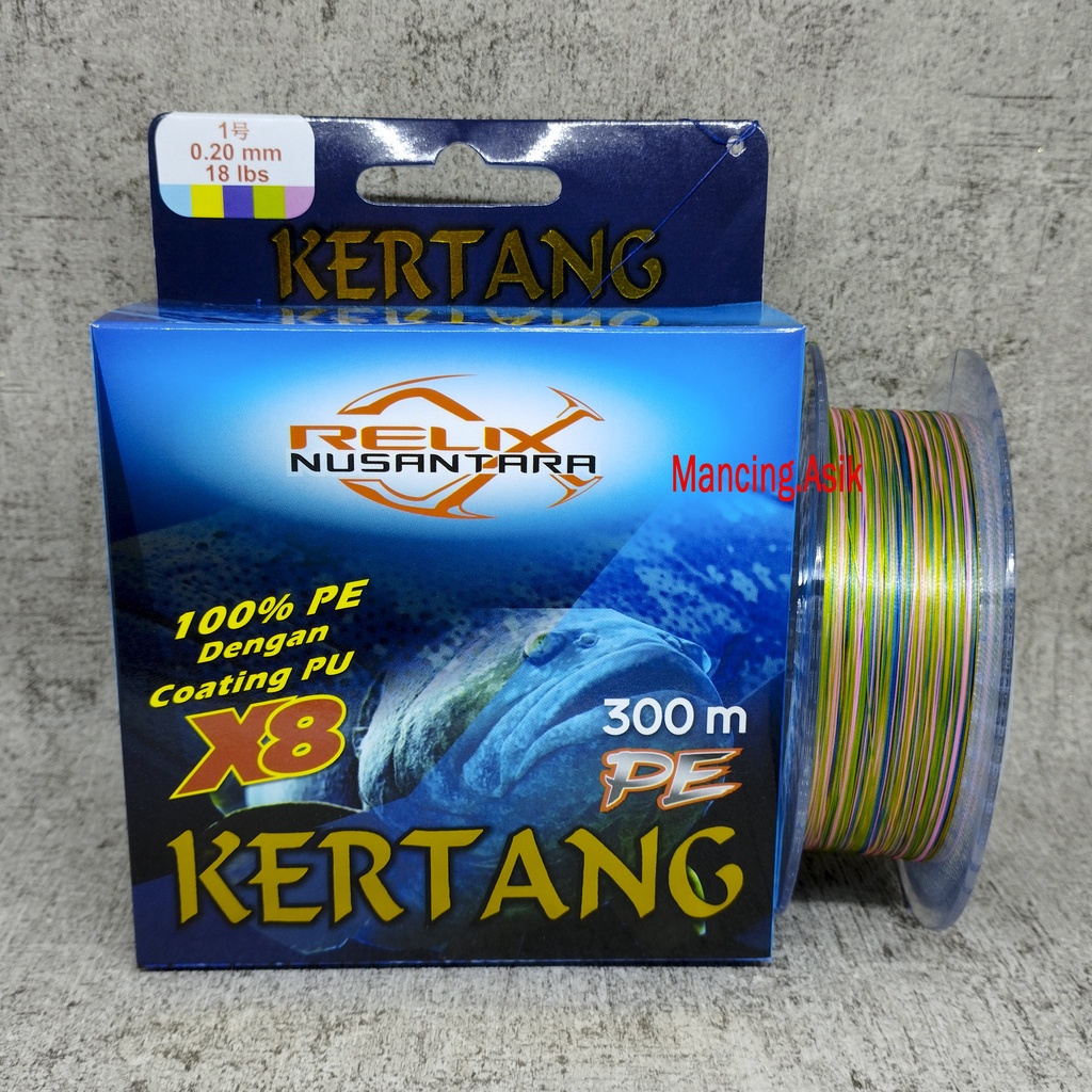 Senar PE KERTANG 0.8 1 1.2 1.5 2 3 4 300M - Tali Pancing Relix Nusantara - Alat Mancing