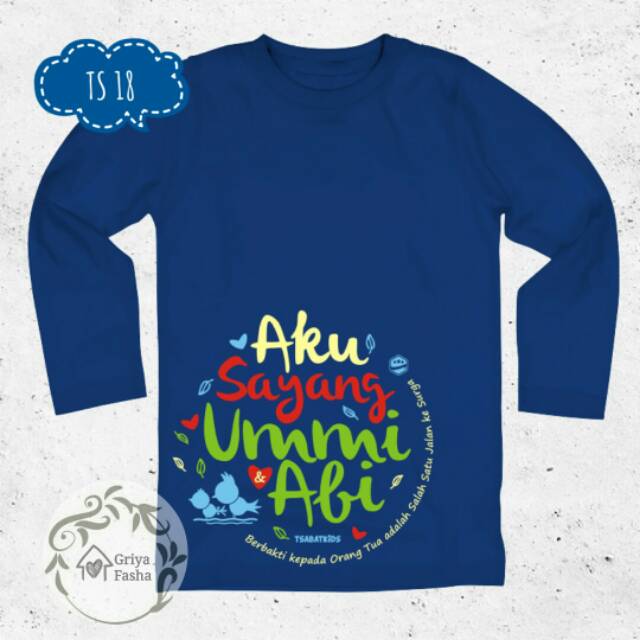 TS 18/ Kaos Anak Muslim/ Tsabat Kids