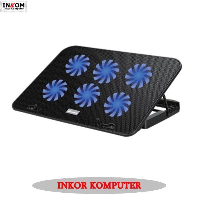 COOLING PAD GAMING NYK WINTERSTROM X-3 Kipas Pendingin Laptop 6 Fan