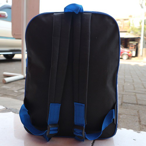 Tas Ransel Sekolah Anak Anak Tk PAUD Little Bus Kecil Warna BIru Cute Baus