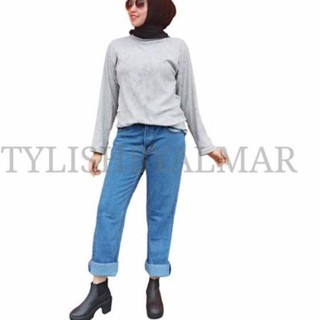 OBR803 celana  jeans levis  boyfriend cewek wanita bioblizt 