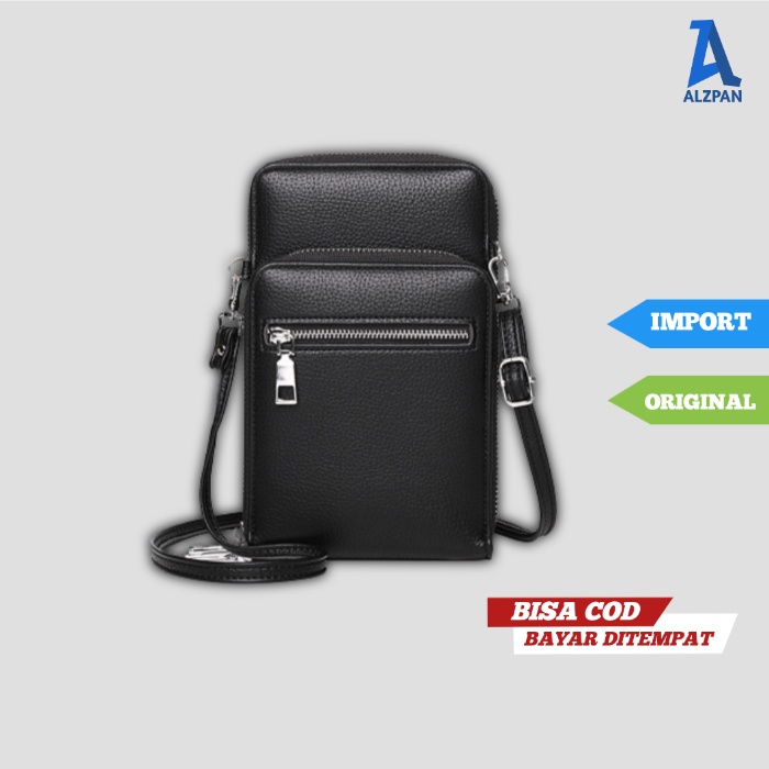 tas slingbag sling phone bag dompet pocket kecil plus tempat muat untuk buat hp handphone hape henpo