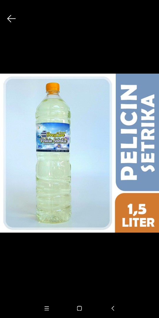 Pelicin Pakaian 1,5 Liter Pelicin Setrika Laundry