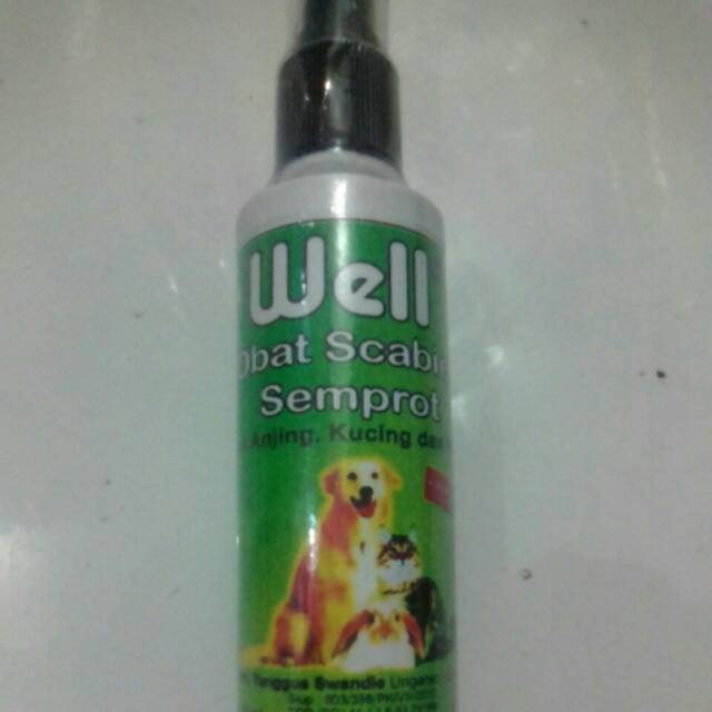 Obat Scabies Semprot Utk Kucing,anjng,kelinci WELL