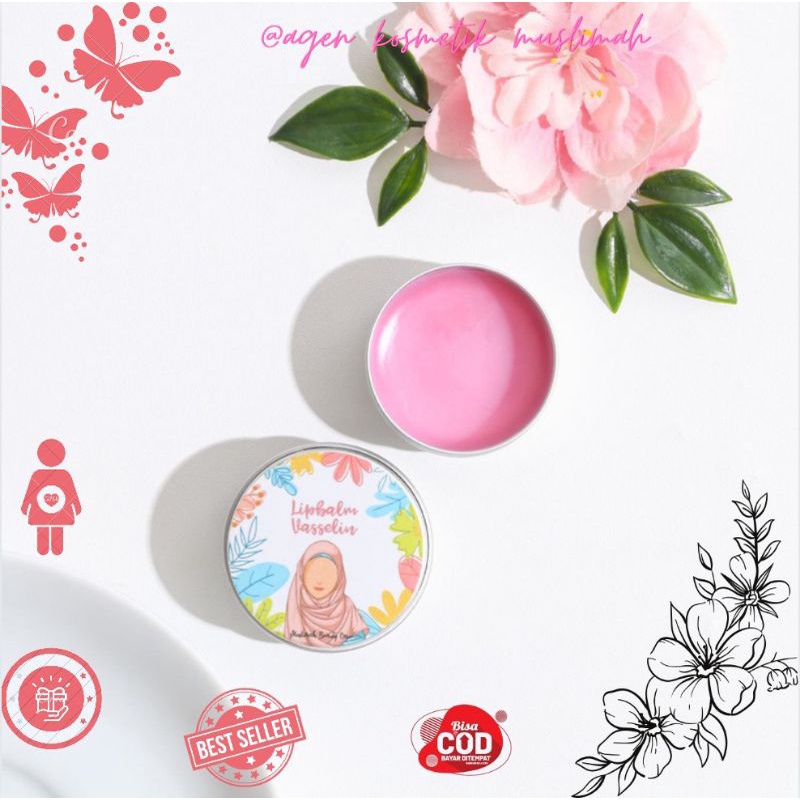 [AGEN RESMI] LIP BALM VASELIN BY MUSLIMAH BEAUTY CARE