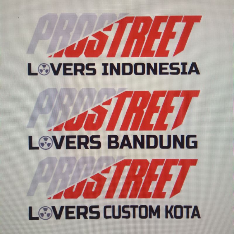 Sticker Prostreet Lovers Indonesia Sticker Prostreet