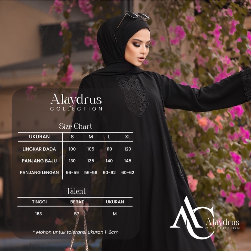 Baju Muslim Abaya Bordir Gamis Maxi Dress Arab Saudi Bordir Zephy Turki Umroh Dubai Turkey India 529