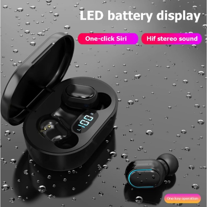 ⭐YZ E7S Headset Bluetooth 5.2 TWS With Mic 9D Bass Stereo Handset Water Proof Earbud Wireless Earphone Henset Power Bank