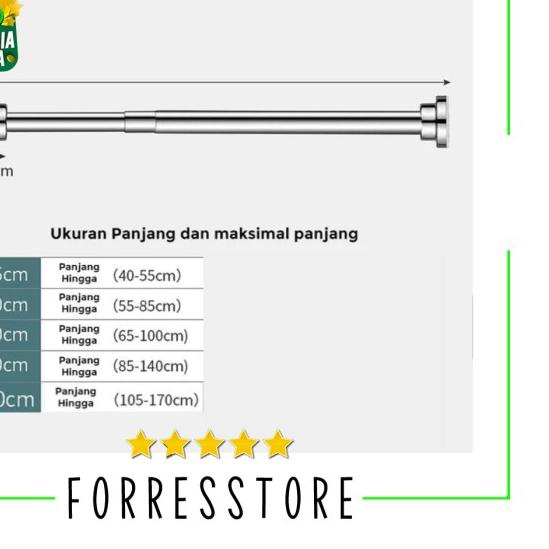 ♪ Plaza Tiang Stainless Steel V2 - 65-100cm ✴