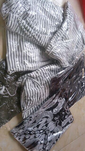 Cod - Dt Ollshop - Kemeja Batik Pria Lengan Panjang Pekalongan Bahan Katun Formal