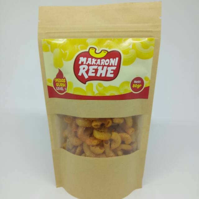 

Makaroni Rehe Rasa Pedas Gurih Level 1 / Makanan Kekinian / Cemilan Milenial