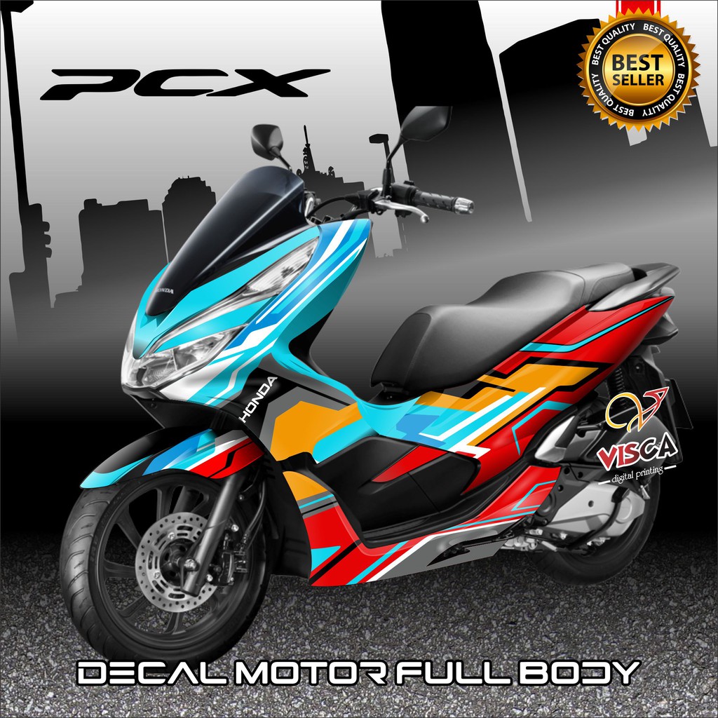 Decal Pcx Full Body Stiker Pcx Full Body Dekal Pcx Full Body Decal Pcx 150 Gtr Blue
