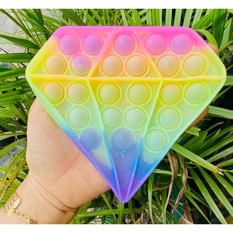 (TERBARU) POP IT MURAH SERI GLITER PASTEL POP IT PASTEL-7