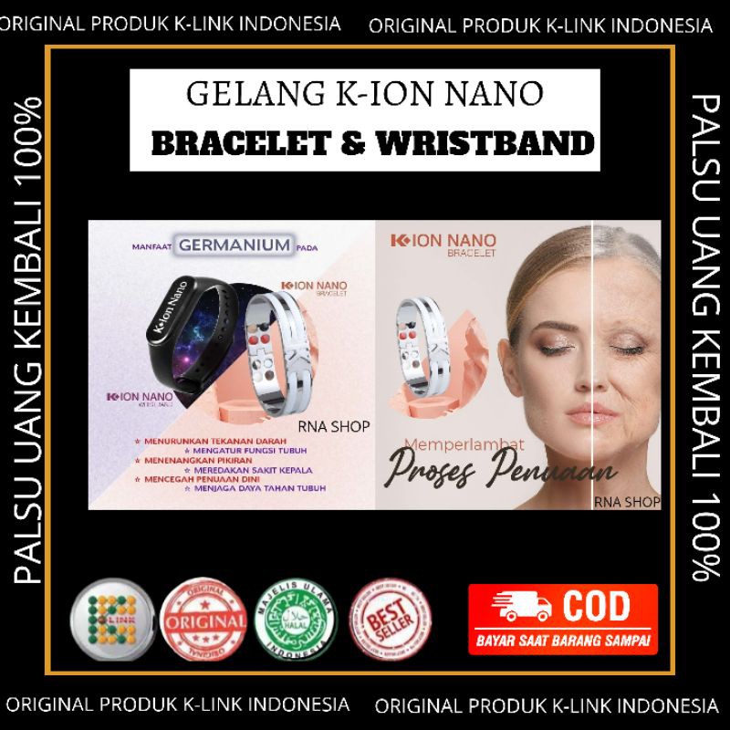 Gelang Kesehatan K-ION NANO ORIGINAL
