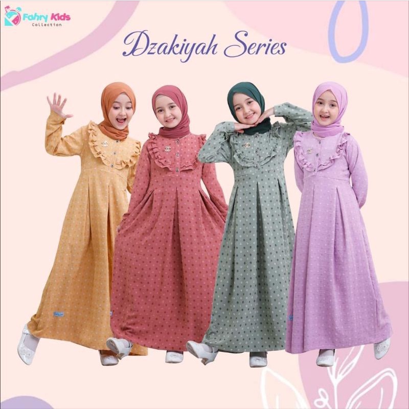 GAMIS SET DZAKIYAH SERIES BY FAHRY KIDS