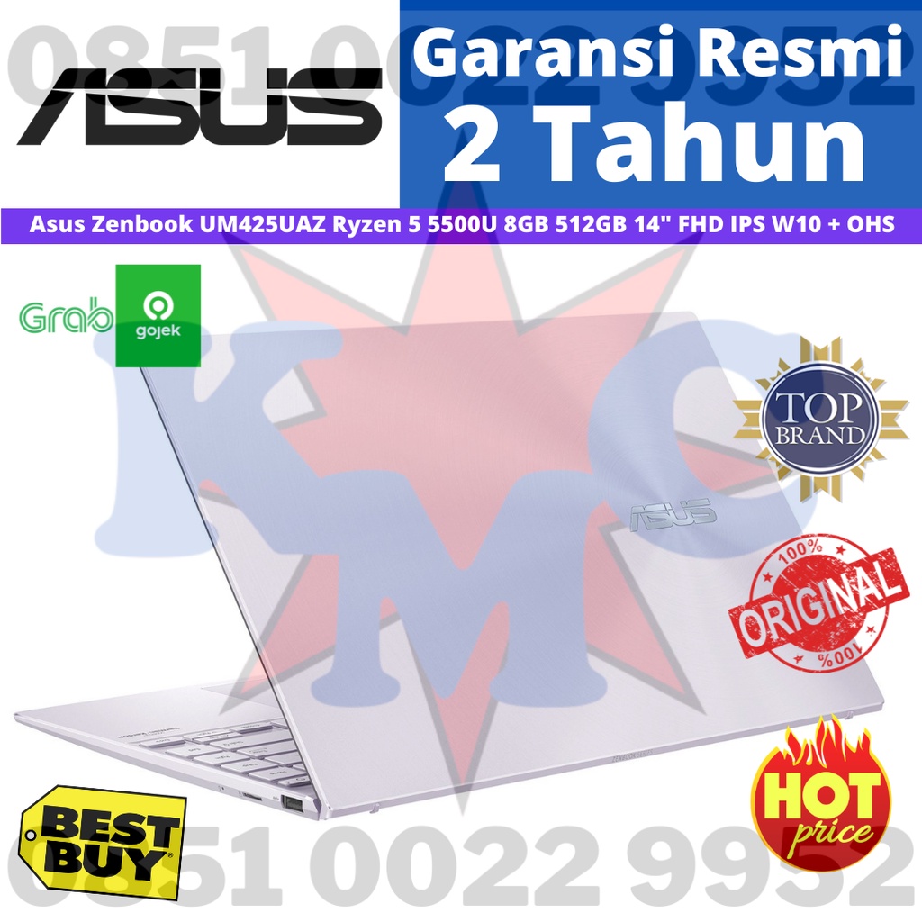 ASUS ZenBook UM425UAZ - IPS AMD Ryzen 5-5500U 8GB 512GB NVMe 14&quot; IPS FHD W11 +OHS