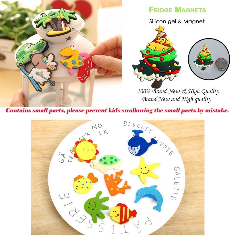 12pcs Magnet Kulkas Bentuk Kartun Hewan Untuk Dekorasi Rumah