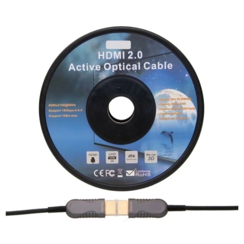 Cable HDMI FIBER OPTIC 150 M Version 2.0 / Kabel HDMI FO 150 Meter