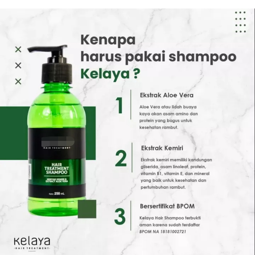 KEL4Y@ Hair Treatment Shampoo 250ml BPOM - APPLE KOSMETIK