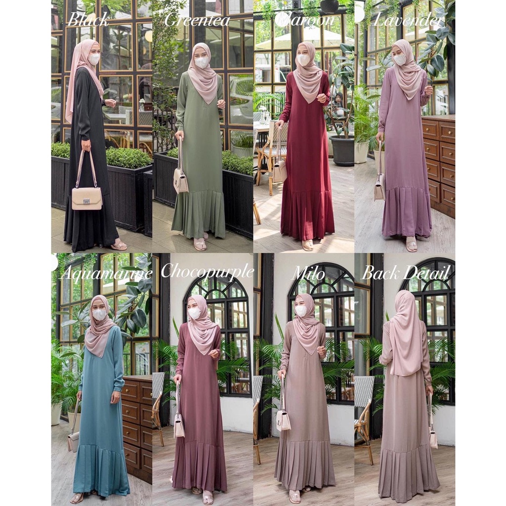 (MSB) GAMIS SUHAYLA TALI BUSUI WANITA DRESS WOLFIS PREMIUM