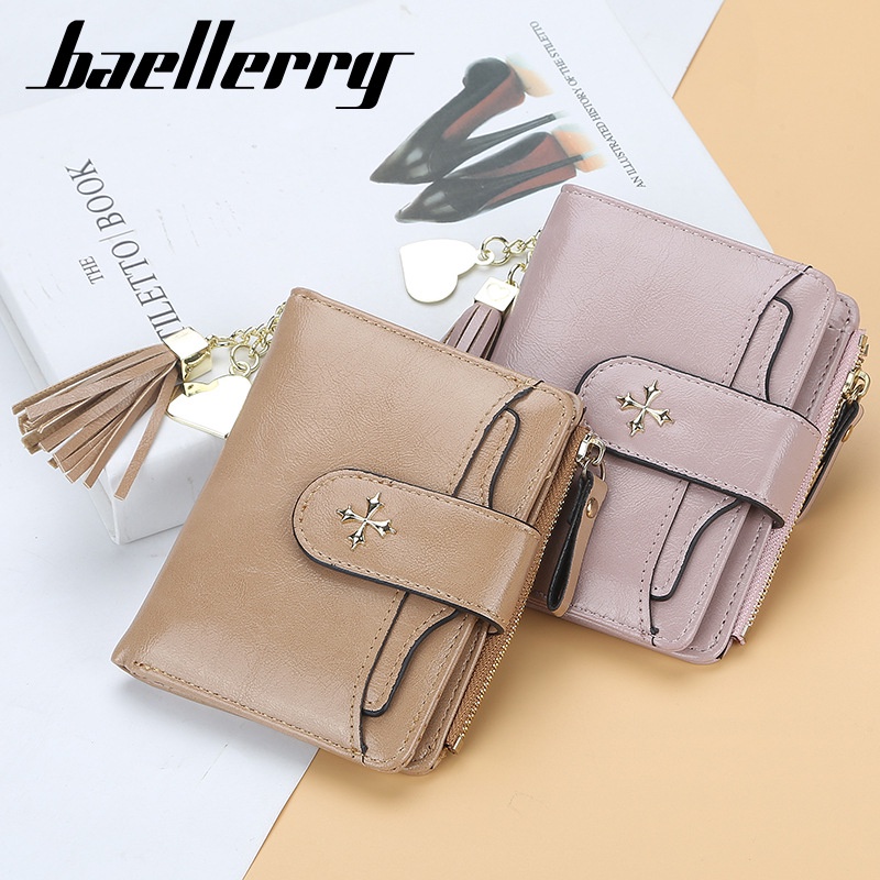 BAELLERRY N2342 Dompet Wanita Kecil Bahan Kulit PU Leather Premium WATCHKITE WKOS