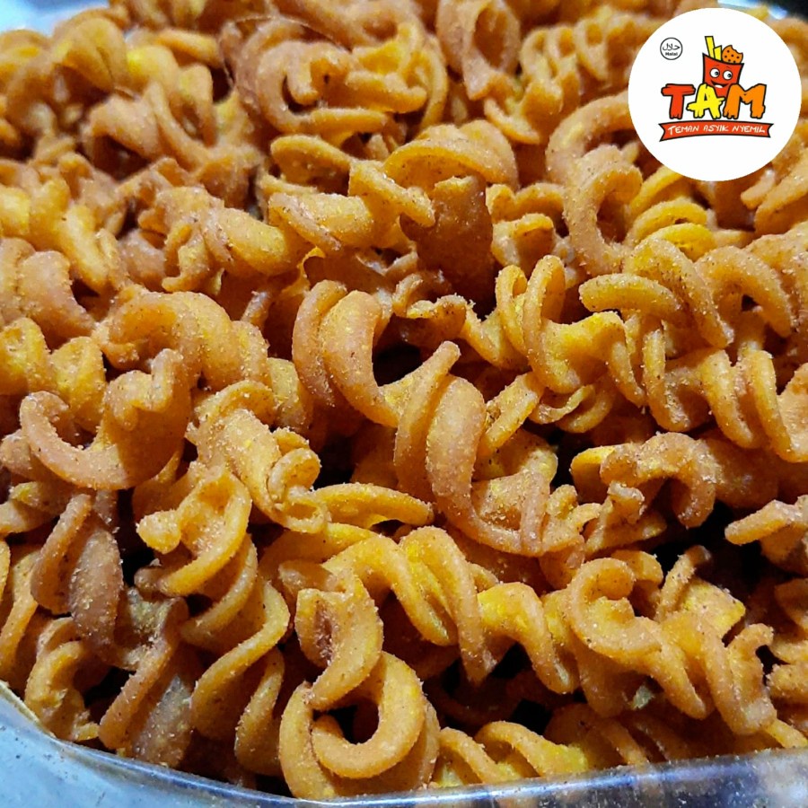 

Makaroni Spiral Bantet Gurih Pedas 250 Gram - Tam Snack