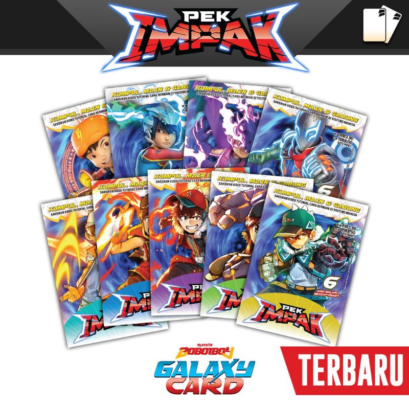 Pek Impak - BoBoiBoy Galaxy Card Set (54 KAD)
