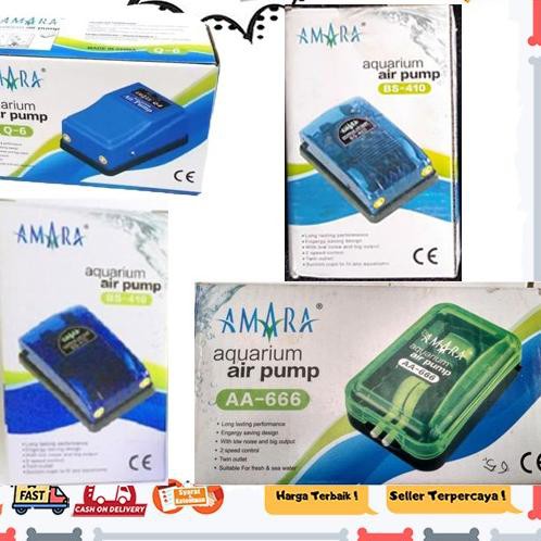 ✭ PAKET LENGKAP AMARA AERATOR 2 Lubang Airator Amara Aquarium hydroponik hidroponik Oksigen ✰