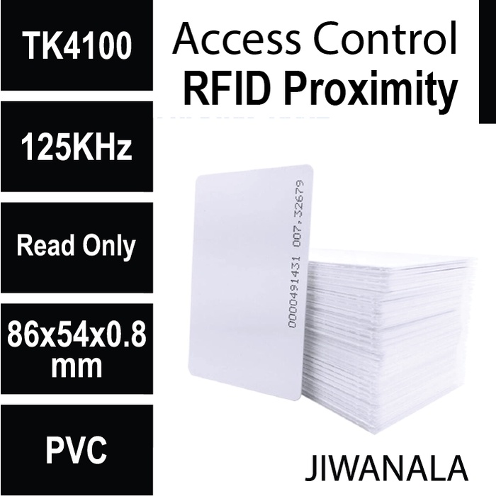 

Kartu RFID Proximity ID Card 125Khz Read Only