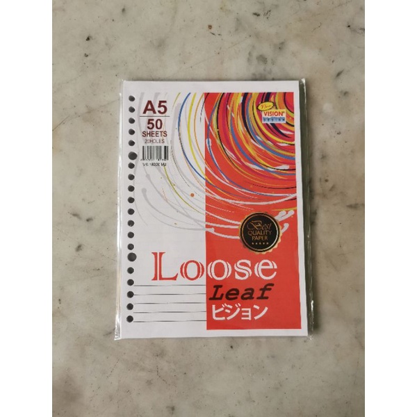 

looseleaf A 50 vision