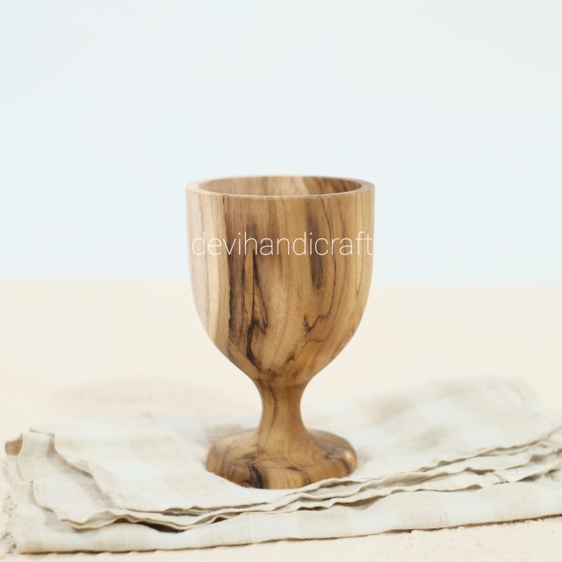 gelas kayu/gelas minum kayu/gelas wine kayu jati aesthetic