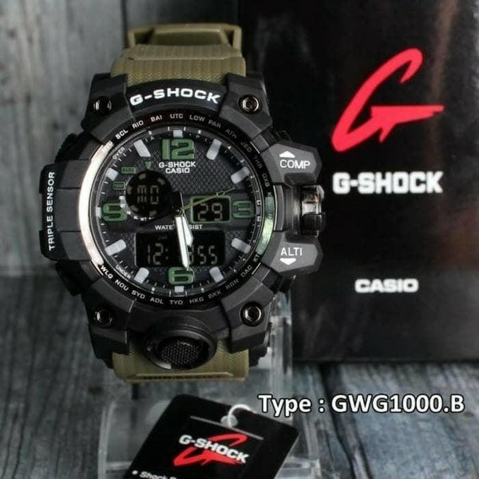 Promo Jam Tangan Casio G-Shock Ga-100 Full Black/Red /Pria Suunto/Skmei Promo