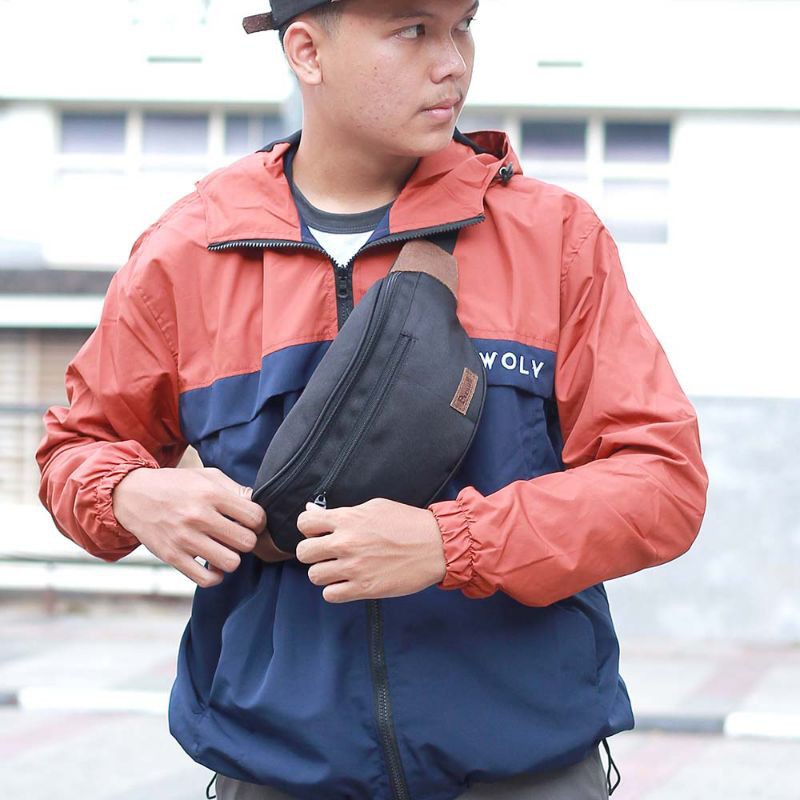 PUSIILL - Tas Salempang Pria Kulit Premium Keren | Tas Pinggang Slingbag Selempang Original