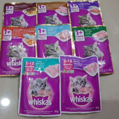 WHISKAS MAKANAN BASAH KUCING 80 GR CAT FOOD