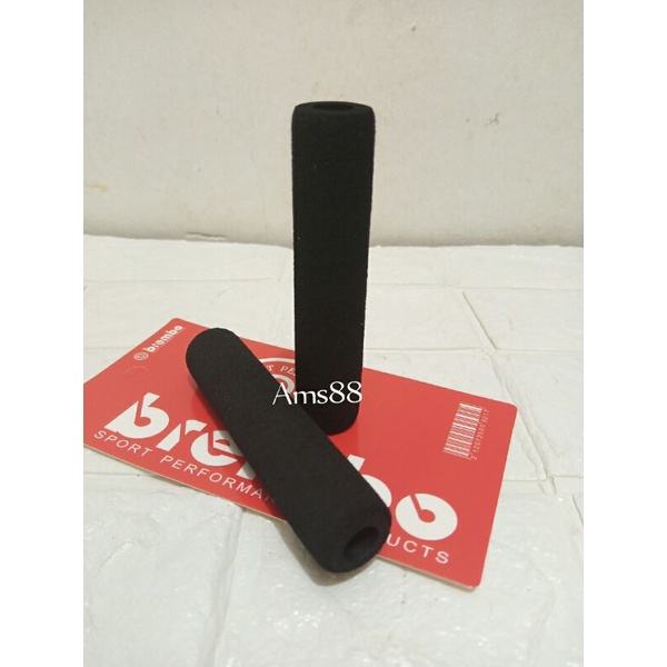 Paket 2 item Handgrip Grip Fastbikes Model Donat Pink + Busa Handle Rem Motor Warna Hitam Universal