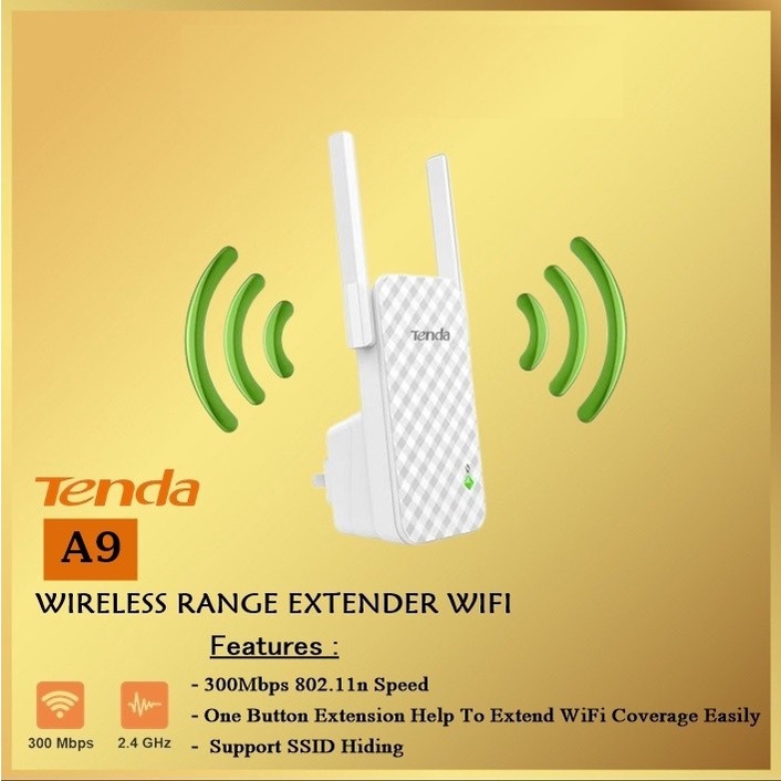 Tenda A9 Wireless Universal Range Extender 300Mbps A 9