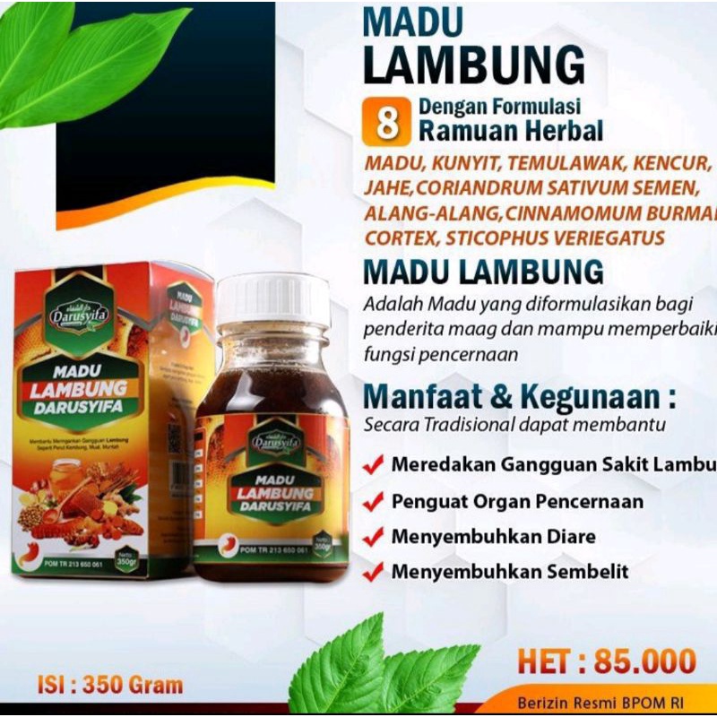 Madu Lambung Darusyifa / Herbal Maag / Asam Lambung