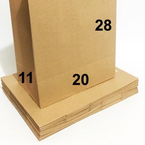 

✹ PAPER BAG POLOS XS ( 20 X 11 X 28) ☛