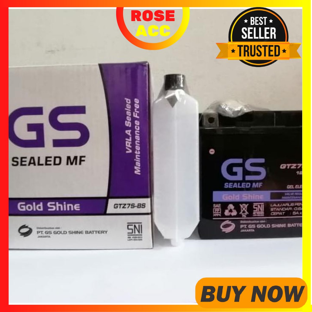 Aki Motor Honda Vario 125, Vario 150 GTZ7S GS Aki kering