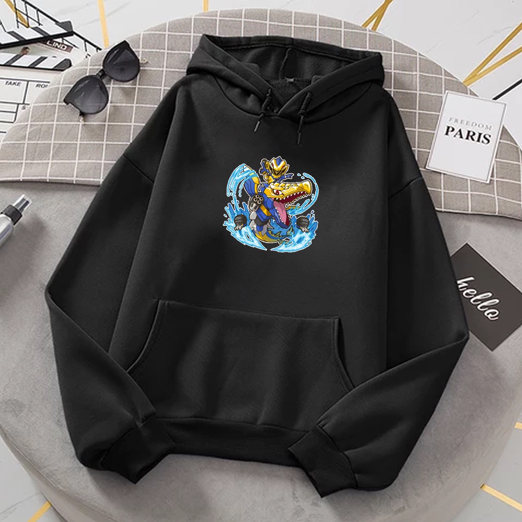 Sweater hoodie anak laki laki BLUE RANGERS baju anak cewek cowok kartun keren