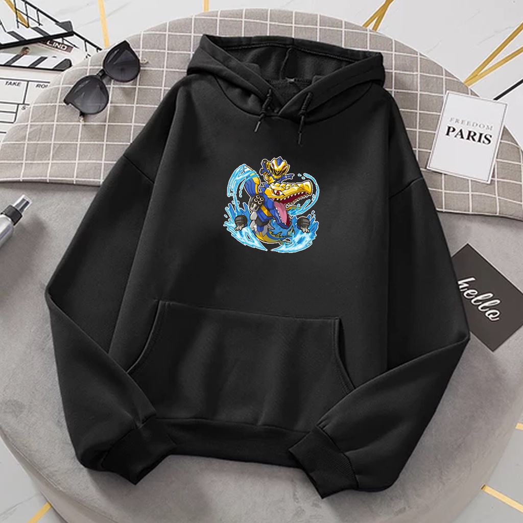 Sweater hoodie anak laki laki BLUE RANGERS baju anak cewek cowok kartun keren