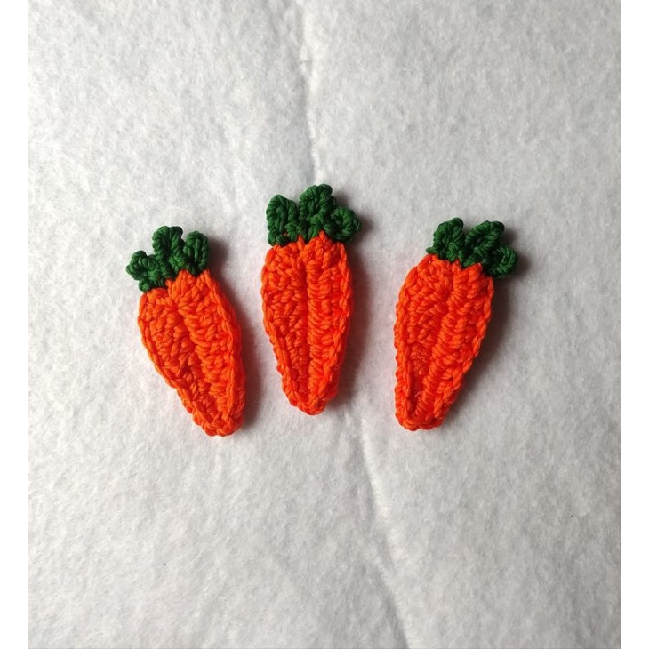 Aplikasi rajut wortel/ aplikasi wortel rajut