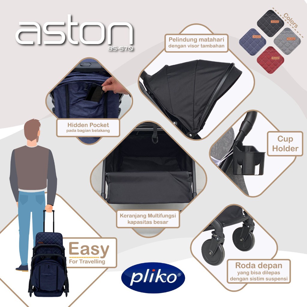 Pliko - Stroller Aston 570