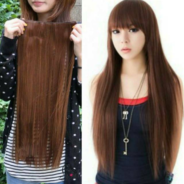 (FREE KLIP) Hairclip lurus smoothing panjang 65cm/ pendek 40cm