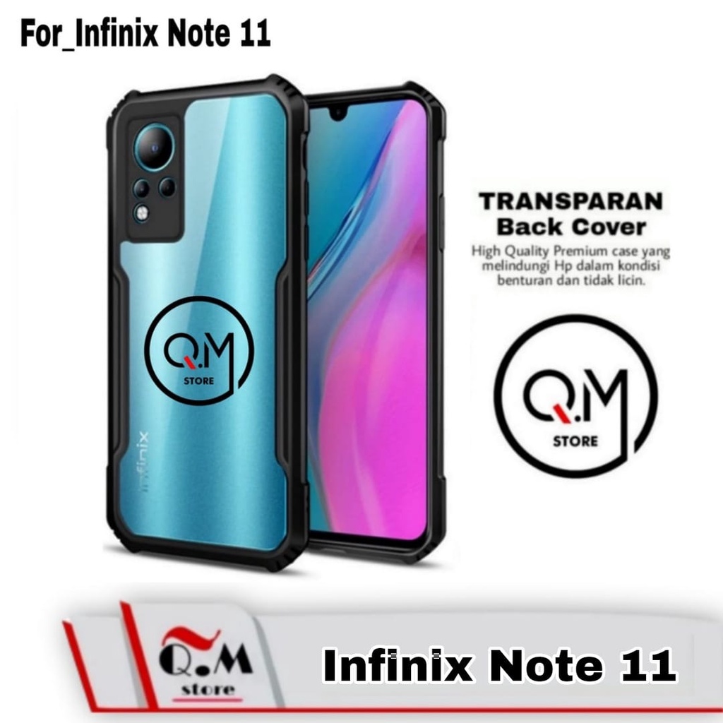 Case Transparan Infinix Note 11 Softcase Transparan Armor Acrilik Pelindung Back Cover