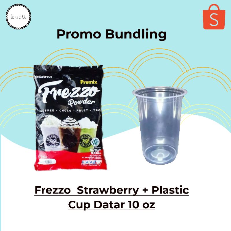 

[Promo Bundling] Frezzo Varian Strawberry 1kg + Plastic Cup 50pcs